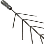 Espeto para Coraçãozinho e Aperitivos Inox 304 | 10 Pontas com Cabo Térmico | 63cm de comprimento