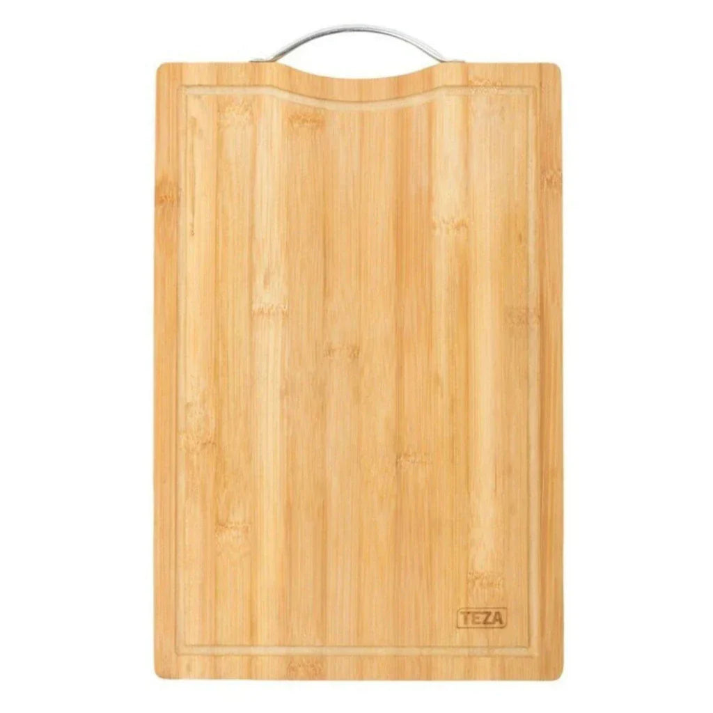 Kit Presente Churrasco Premium | Tábua de Bambu Ecológica e Acessórios em Inox