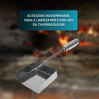 Pá de Cinzas Inox CleanUp | Limpeza Rápida e Sem Esforço no Pós-Churrasco
